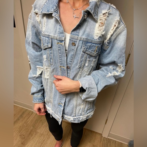 Jackets & Blazers - Oversized Jean Jacket